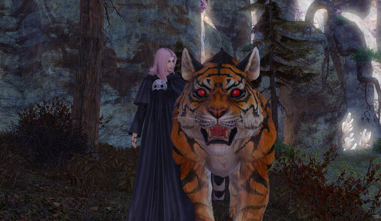 No matter the danger she wishes to befriend all of the animals she meets on her travels.